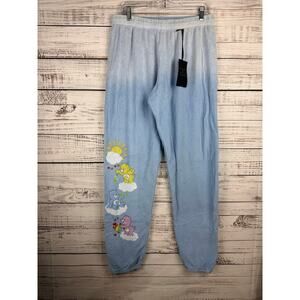 Lauren Moshi Care Bears Blue Sweatpants New Large Lounge Cozy Comfort Unisex